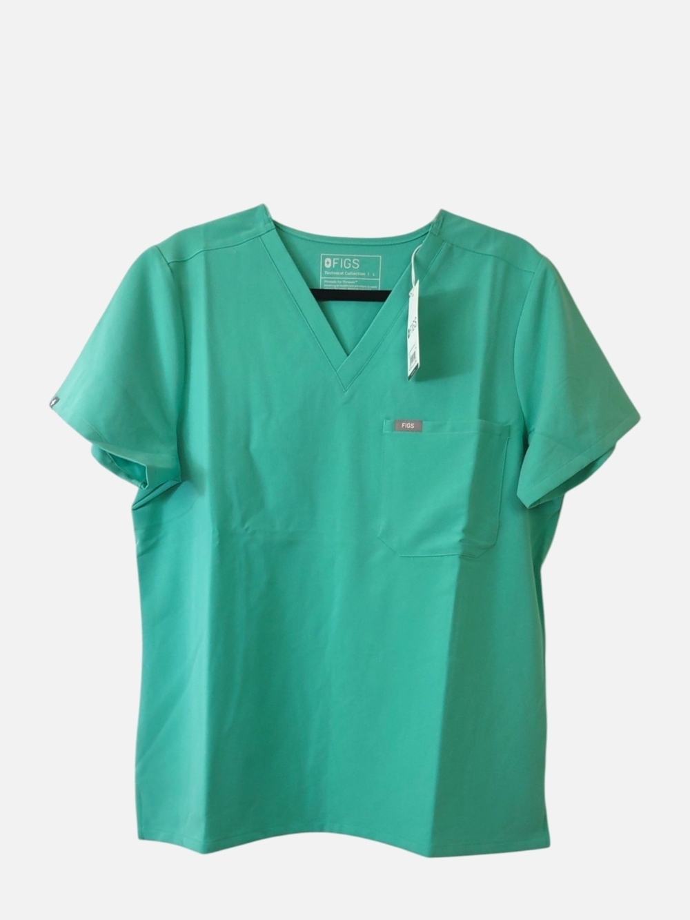 Figs Surgical Green Catarina Scrub Top - Picture 2 of 4
